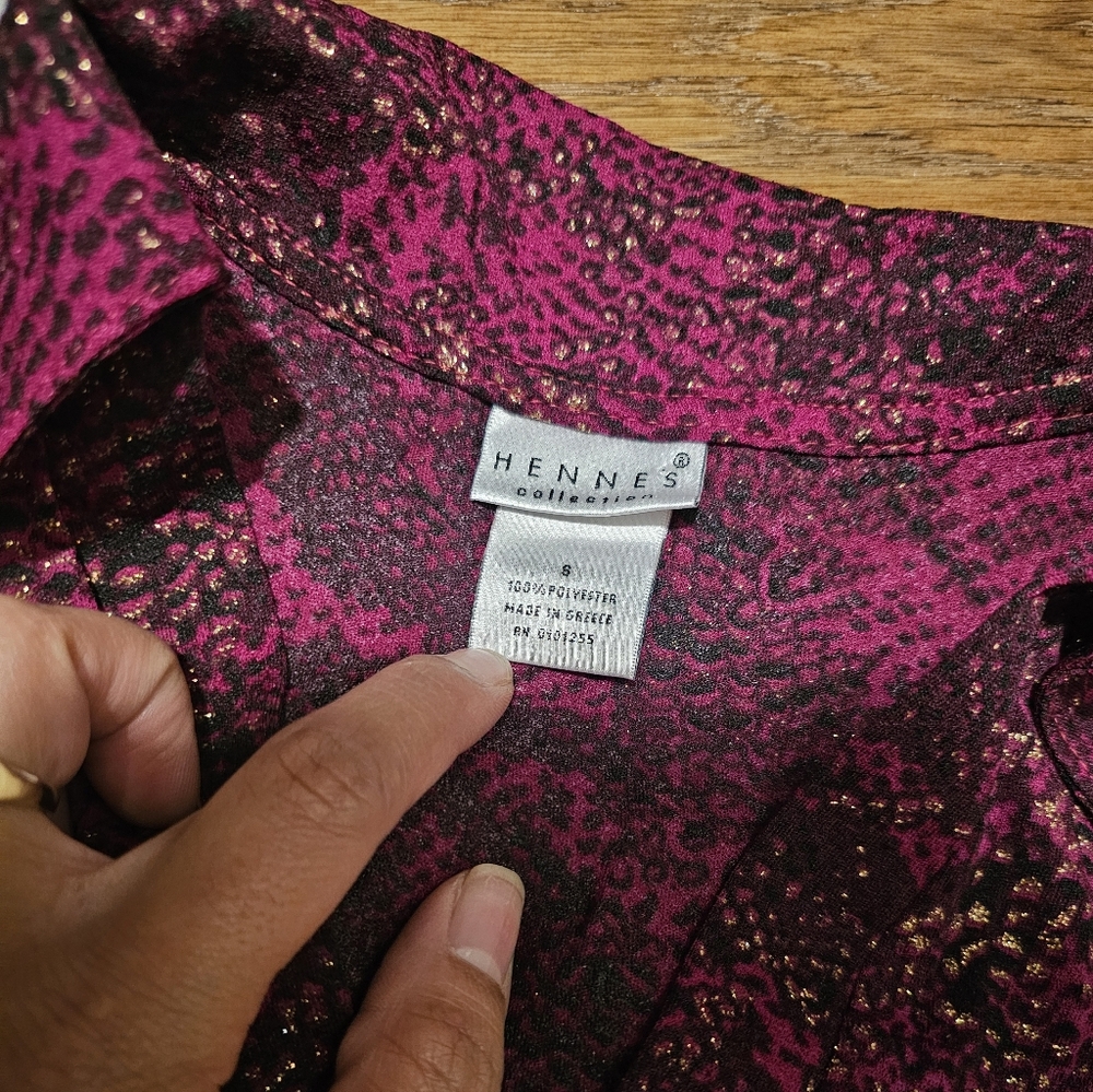 Vintage Stylish Burgundy Blouses - Picture 4 of 6